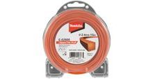 Makita E-02808 struna nylonová Plus hranatá 2,4mm/15m