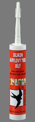 DEN BRAVEN silikon akrylový tmel 310g bílý