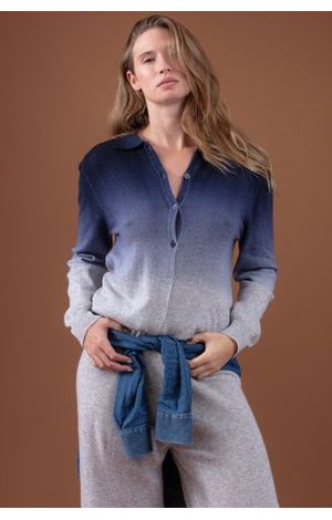 marine foncé / flanelle chiné #3