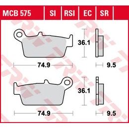 Brzdové destičky MCB575EC