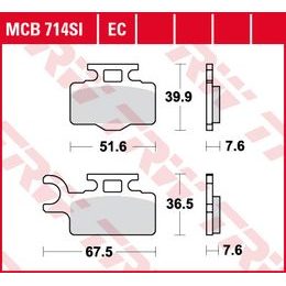 Brzdové destičky MCB714EC