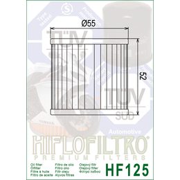 Olejový filtr HF125 Kawa