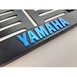 Podložka pod SPZ s 3D lemem - YAMAHA III. / modrá
