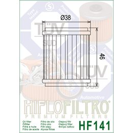 Olejový filtr HF141 Yamaha