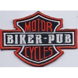 Nášivka MOTOR BIKER-PUB CYCLES