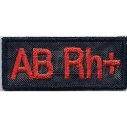 Nášivka krevní skupina AB RH+