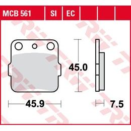 Brzdové destičky MCB561EC