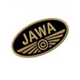 Nášivka - JAWA / střední - černý podklad zlatý nápis