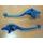 Modré páčky pro KAWASAKI ZR1100 ZEPHYR A1-B1 92-98, ZRX1200R A1> 01>, ZRX1200S B 01-04
