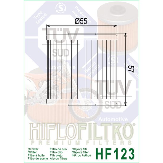 Olejový filtr HF123 Kawa
