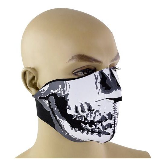 Bike It neoprenová maska na obličej s motivem lebky