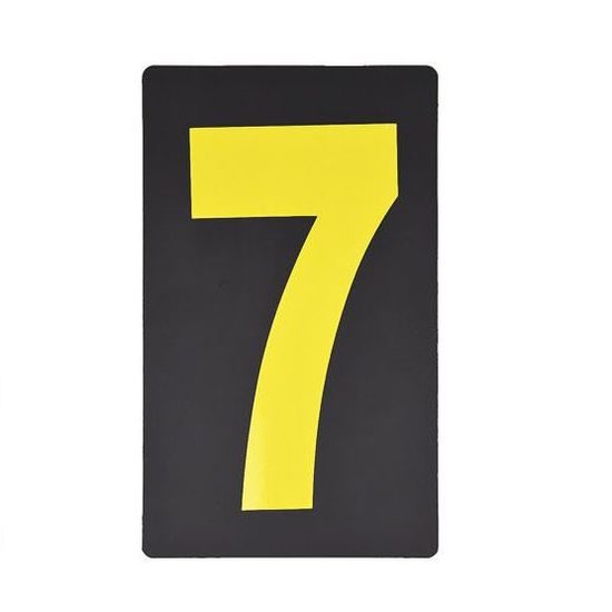 Náhradní žluté číslo pro Biketek pit board