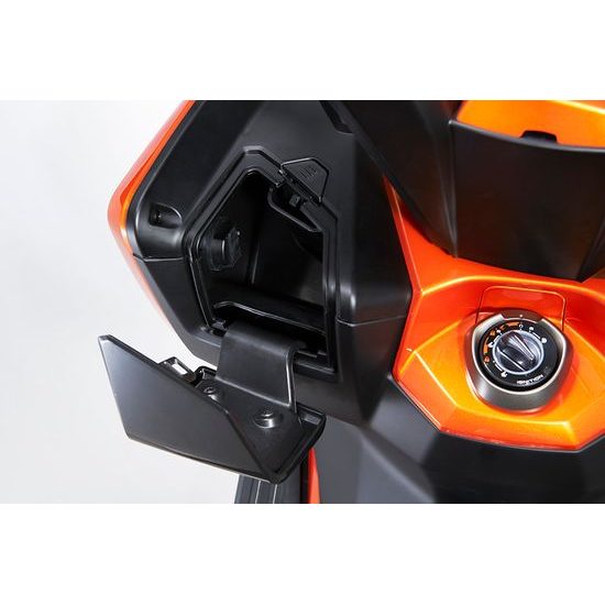 DT X 350i ABS, černá matná/ oranžová