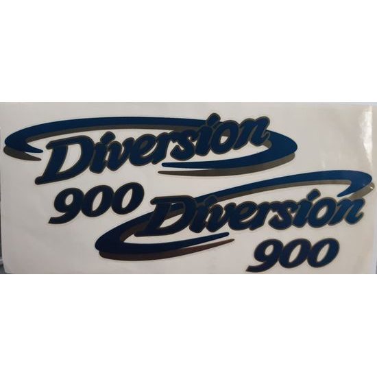 Samolepa Diversion 900 - modrá/zlatá / POSLEDNÍ KUS