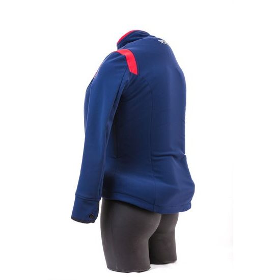 AIR Shell bunda modrá/ červená včetně airbagové vložky Zip´in 1, velikost S