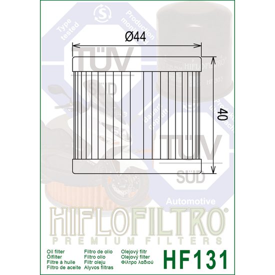 Olejový filtr HF131 Suzuki
