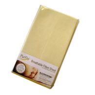 PurFlo Sleepsystem "Organic Cotton Fitted Sheet" - Organické prostěradlo - Lemon 120 x 60 cm