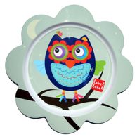 Label-Label - Friends Melamine Flower Plate - Owl Boys