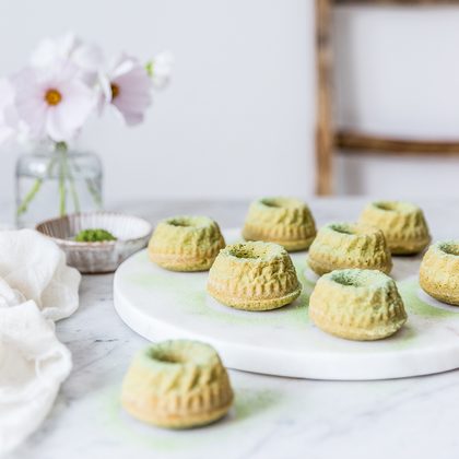 Mini matcha bábovky