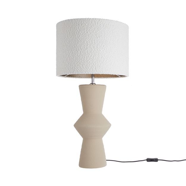 FREJA STOLNÍ LAMPA 85 CM - BÉŽOVÁ/BÍLÁ