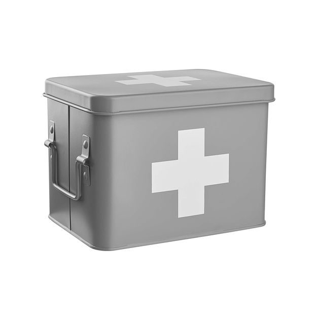 MEDIC BOX NA LÉKY - ŠEDÁ