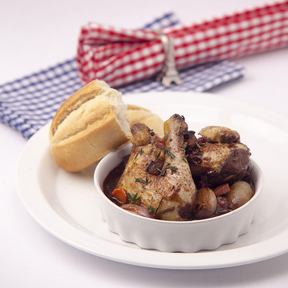 Bio kuřátko ála Coq au Vin