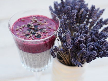 Chia pudink se smoothie