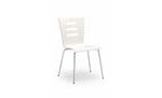 Stohovatelná jídelní židle K155, bílá