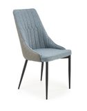 Jídelní židle K448, světle šedá/modrá