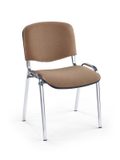 Konferenční židle Iso C4, chrom/béžové