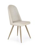 Jídelní židle K214, krémová/medový dub