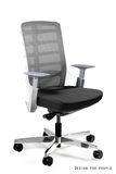 Kancelářská židle SPINELLY M, bílá/šedá