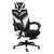 Herní židle Combat 5.0 s výsuvnou podnožkou - bílá