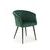 Jídelní sametová židle K421 - tmavě zelená
