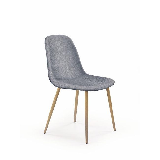 Jídelní židle K220, šedá/medový dub