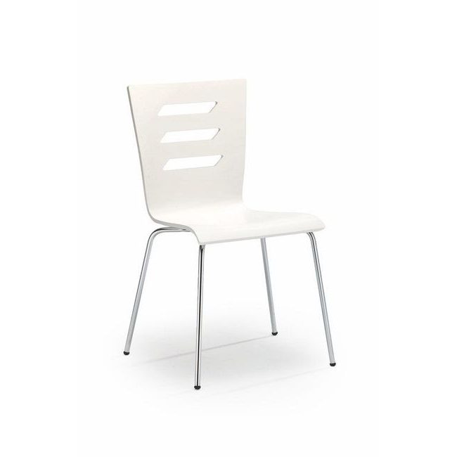 Stohovatelná jídelní židle K155, bílá