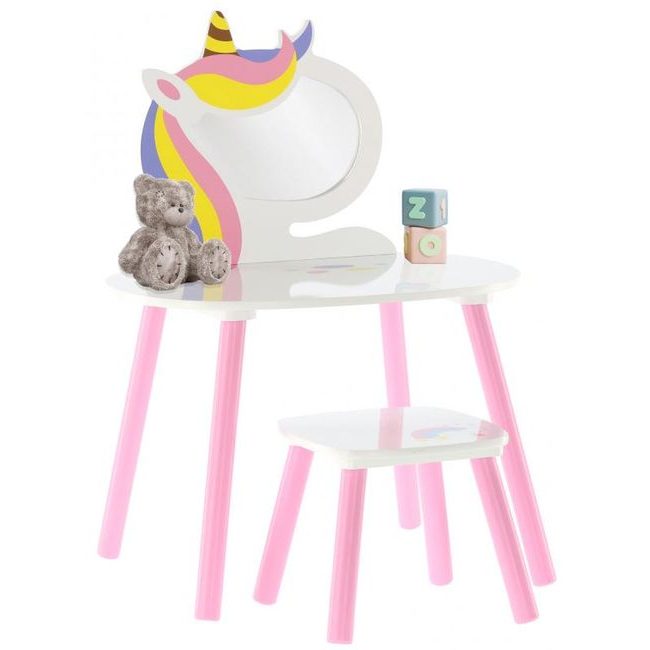 Dětský toaletní stolek se stoličkou Poník