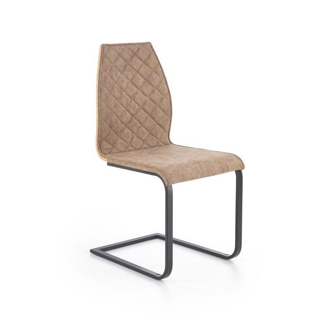 Jídelní židle K265, hnědá/dub zlatý