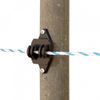 Izolator do ogrodzenia elektrycznego, do drutu, liny i kabla do 8 mm na gwoździu lub wkręcie - 10 szt.