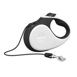 Reedog Senza Premium retractable dog leash S 12kg / 5m cord / white-black