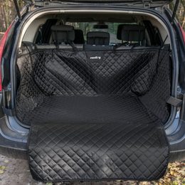 Car trunk cover for dogs - black