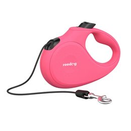 Reedog Senza Basic smycz automatyczna S 15kg / 5m linka / różowa