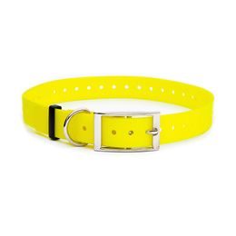 Plastic collar yellow, 25 mm x 70 cm