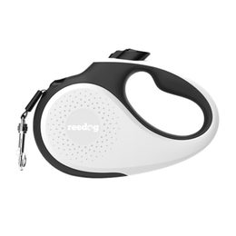 Reedog Senza Premium retractable dog leash M 25kg / 5m tape / white