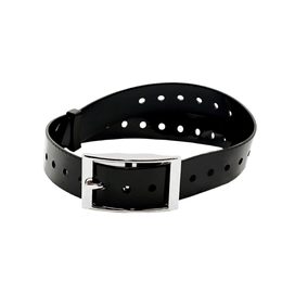 Black plastic collar 25 mm x 70 cm