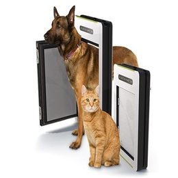 The doors for dogs and cats will save you heat and time!