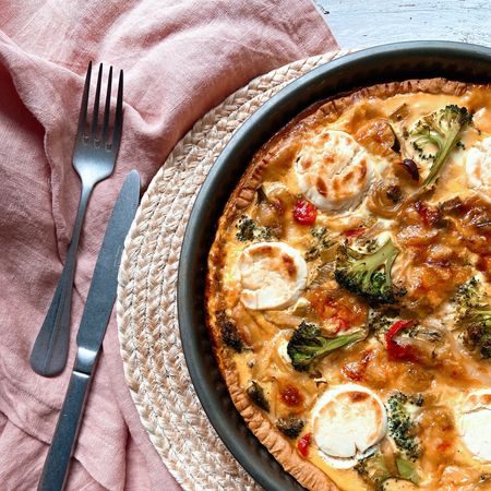 Tavaszváró zöldséges quiche