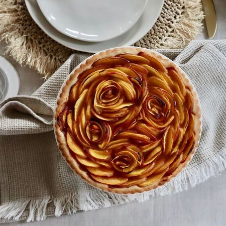 Rózsás nektarin pite