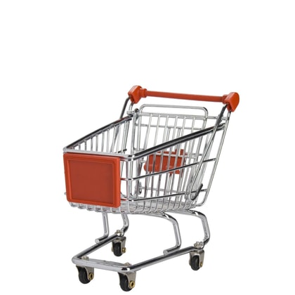 SUPERMARKET mini bevásárlókocsi 14.5cm