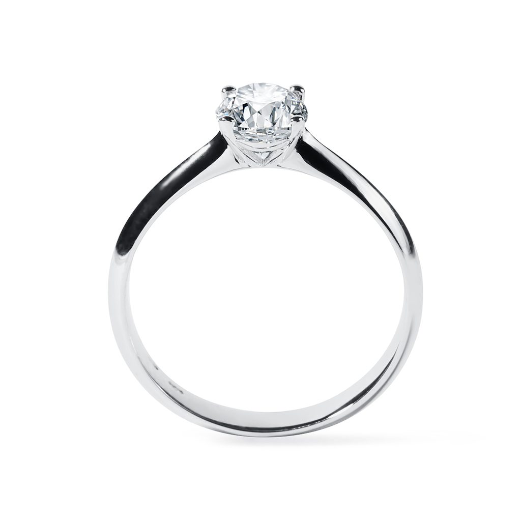 EXQUISITE OVAL DIAMOND RING IN WHITE GOLD - DIAMOND ENGAGEMENT RINGS - ENGAGEMENT RINGS